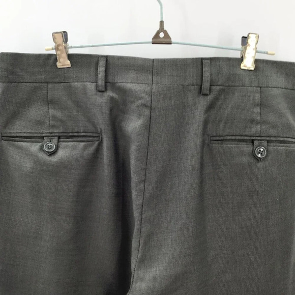 Mens Jones New York Suit 40R Pants 35/28.5 Wool Cashmere Blend Green Houndstooth - Picture 12 of 16